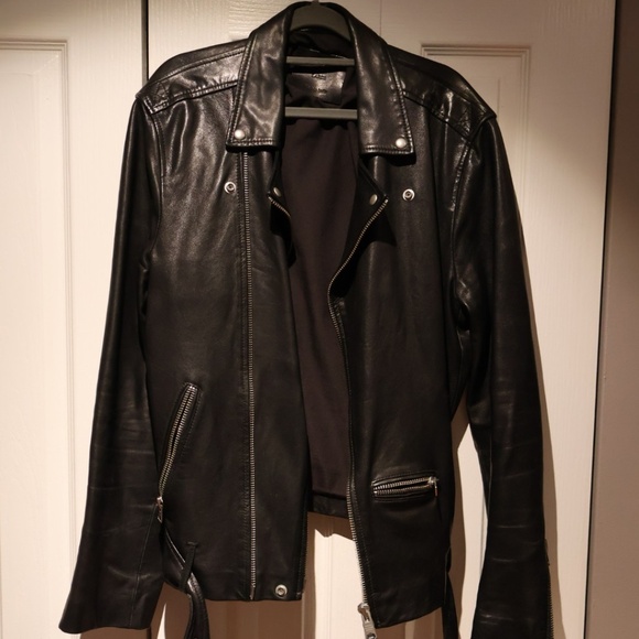 All Saints: Wick Biker Leather Jacket